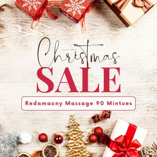 Christmas gift card Redamancy massage